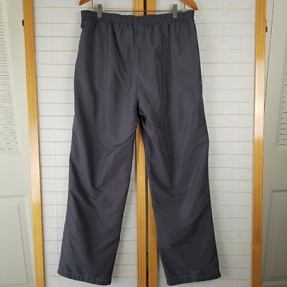 Kim Rogers Womens' Mesh Lined Wind Pants Track Activewear Size Large Gray - Picture 2 of 5